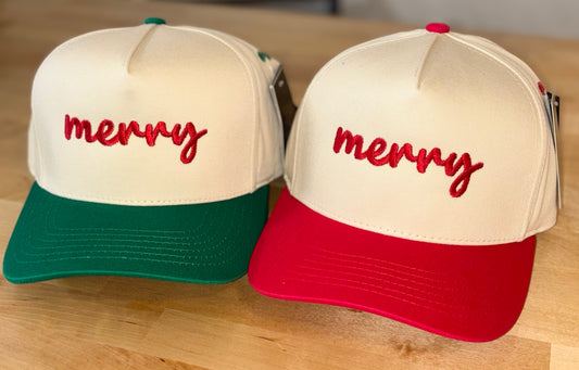 Merry Embroidered Hat