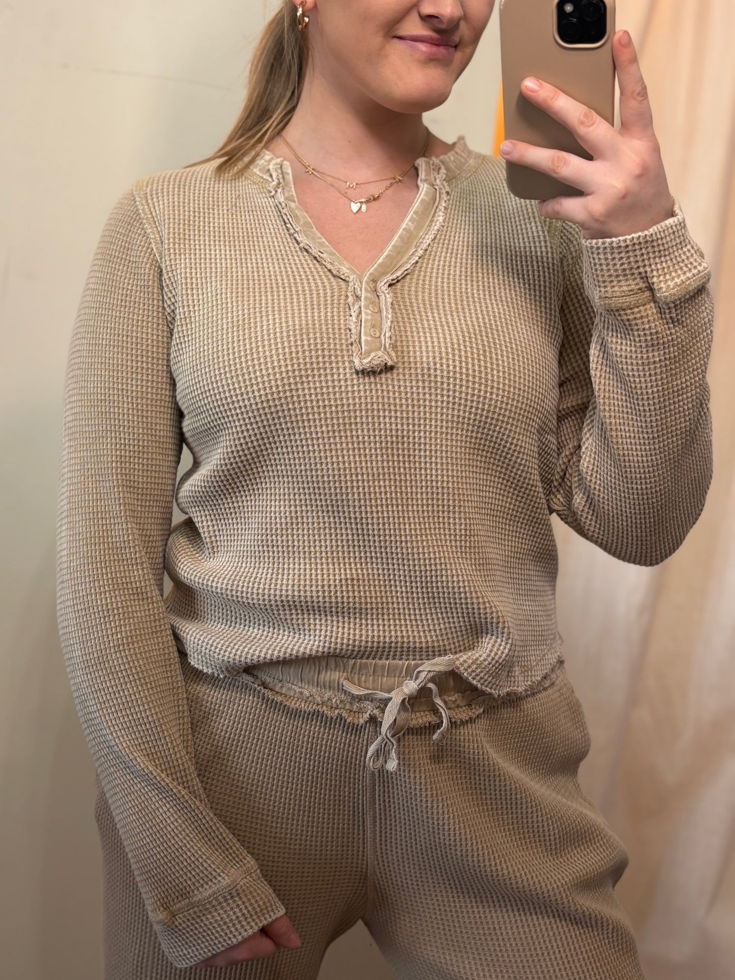 Mineral Wash Lounge Shirt