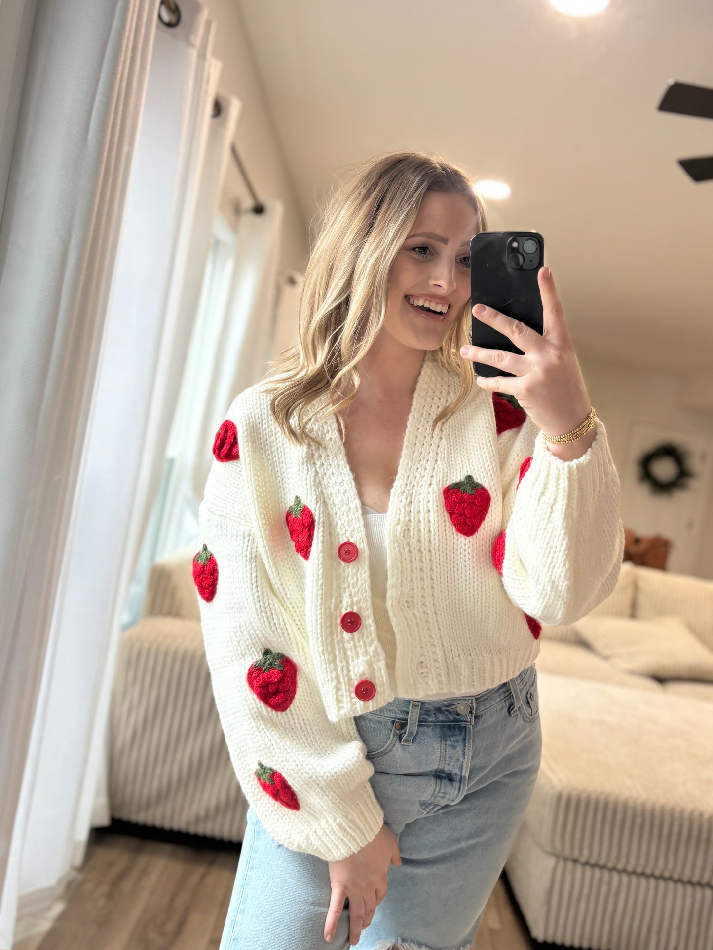 Strawberry Shortcake Cardigan