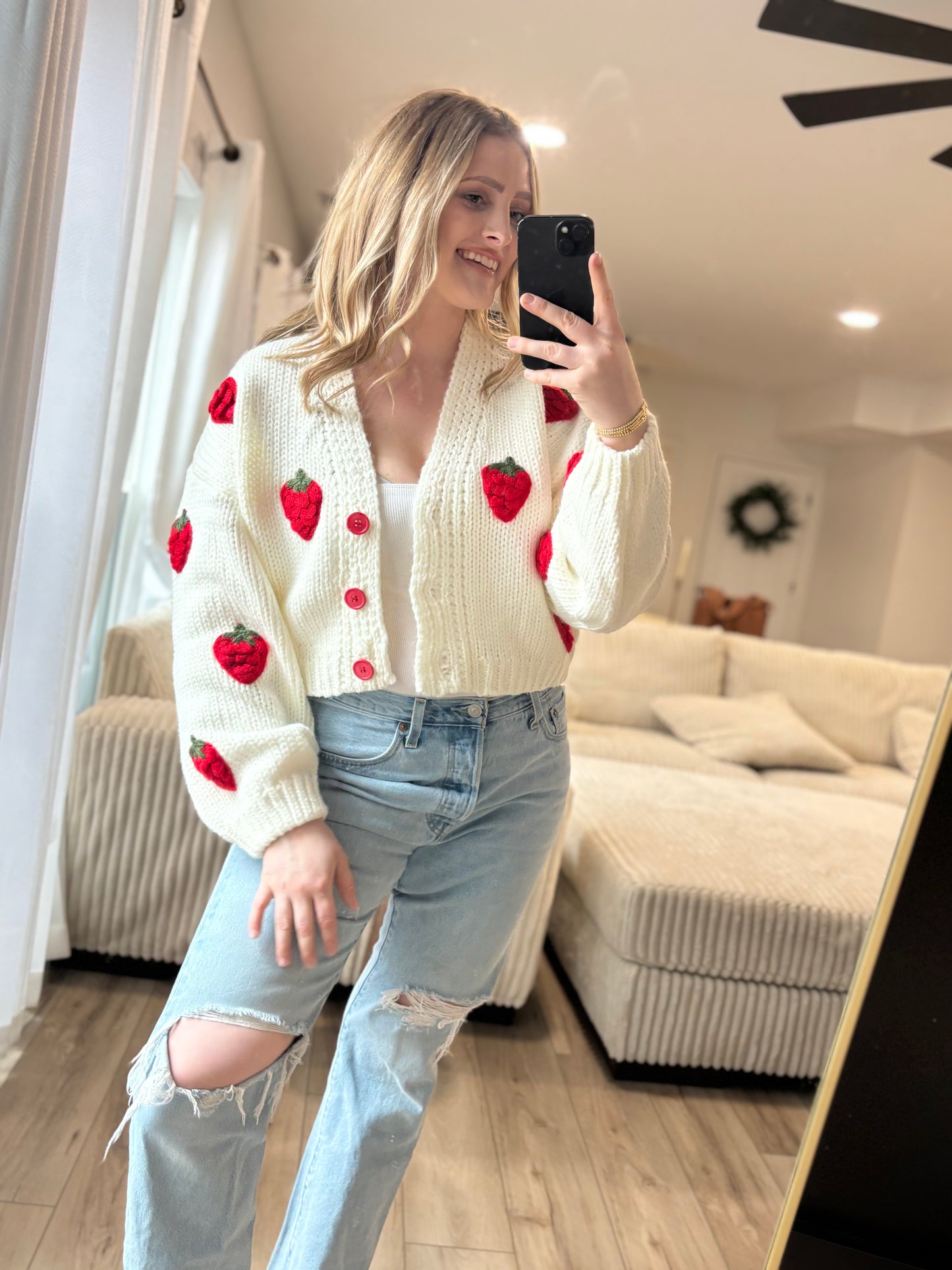 Strawberry Shortcake Cardigan