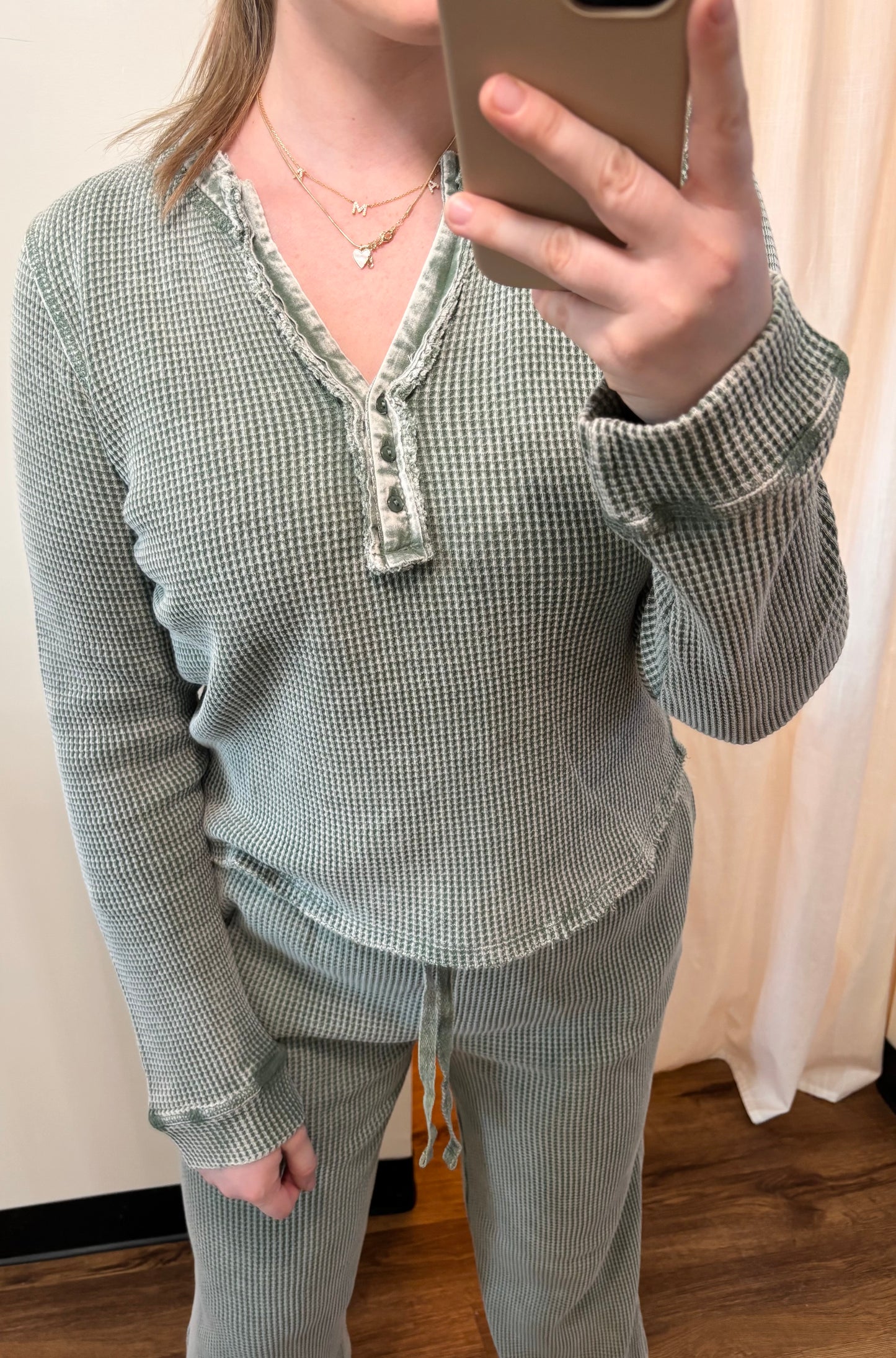 Mineral Wash Lounge Shirt