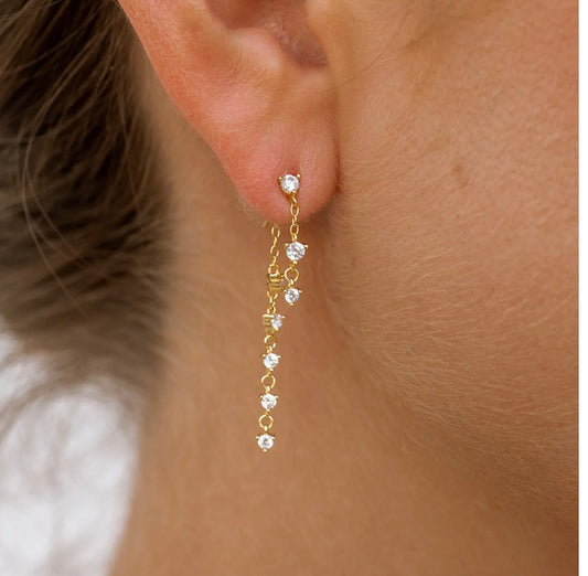 Disco Craze Backdrop Earrings (GOLD)