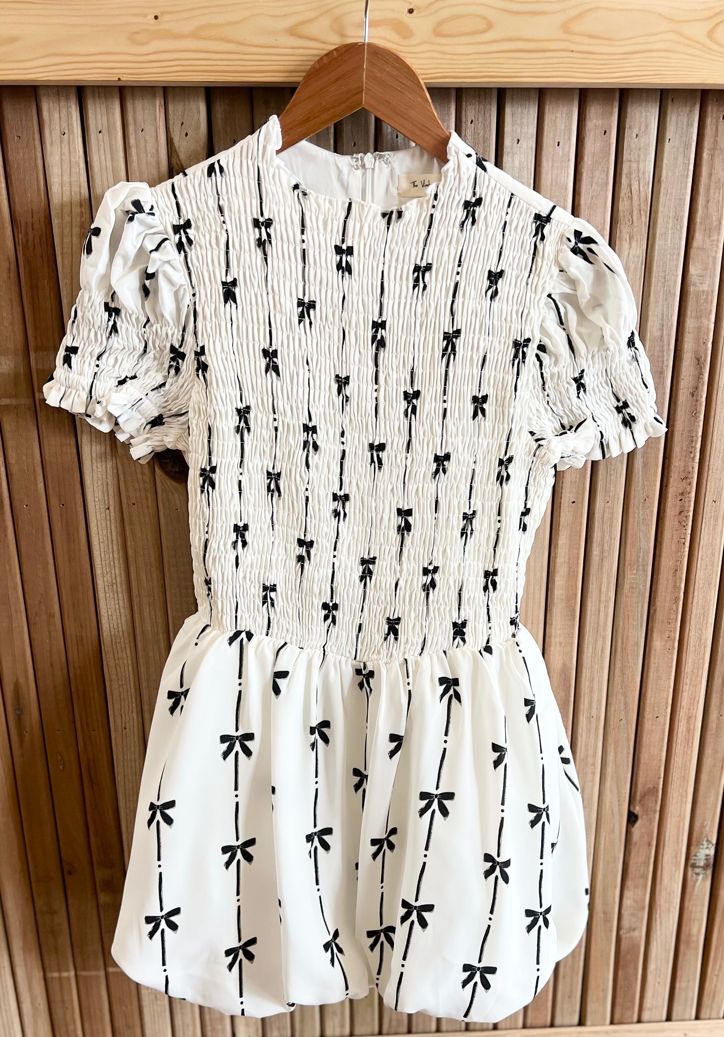 Bow Detail Balloon Dress