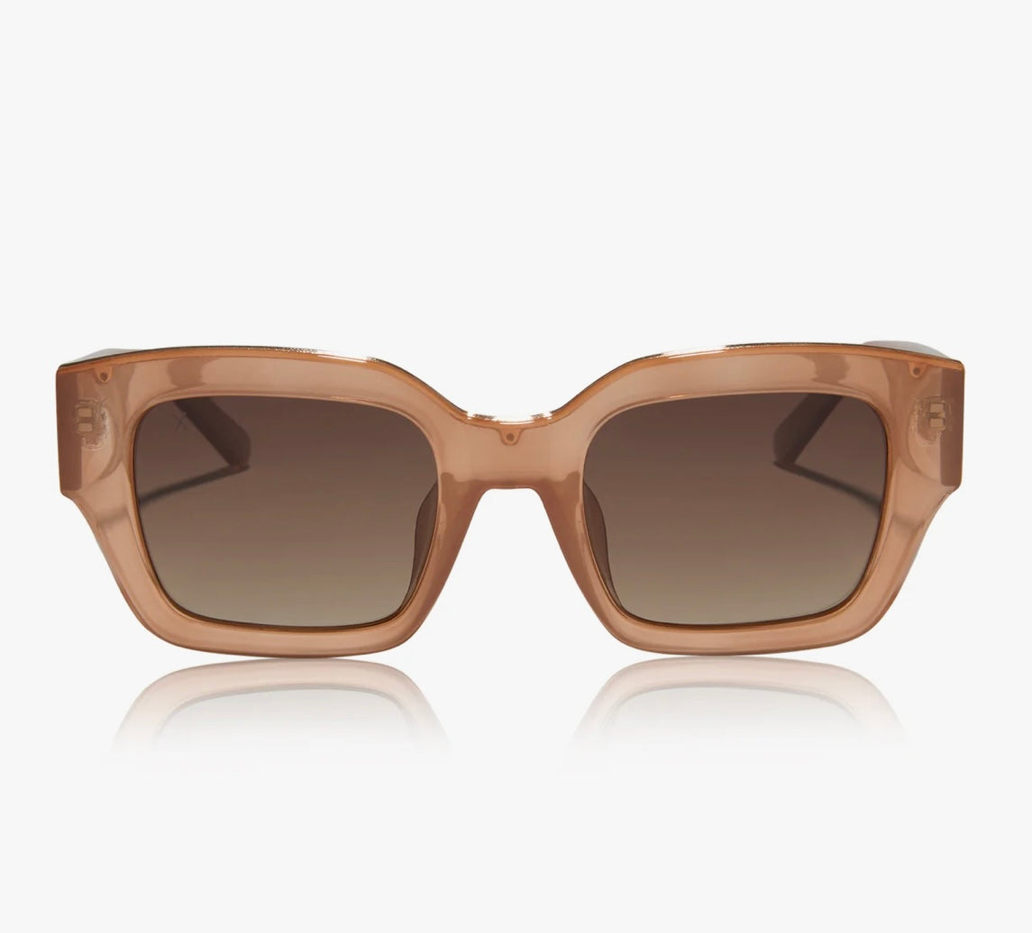 Amore Taupe & Gold Glasses