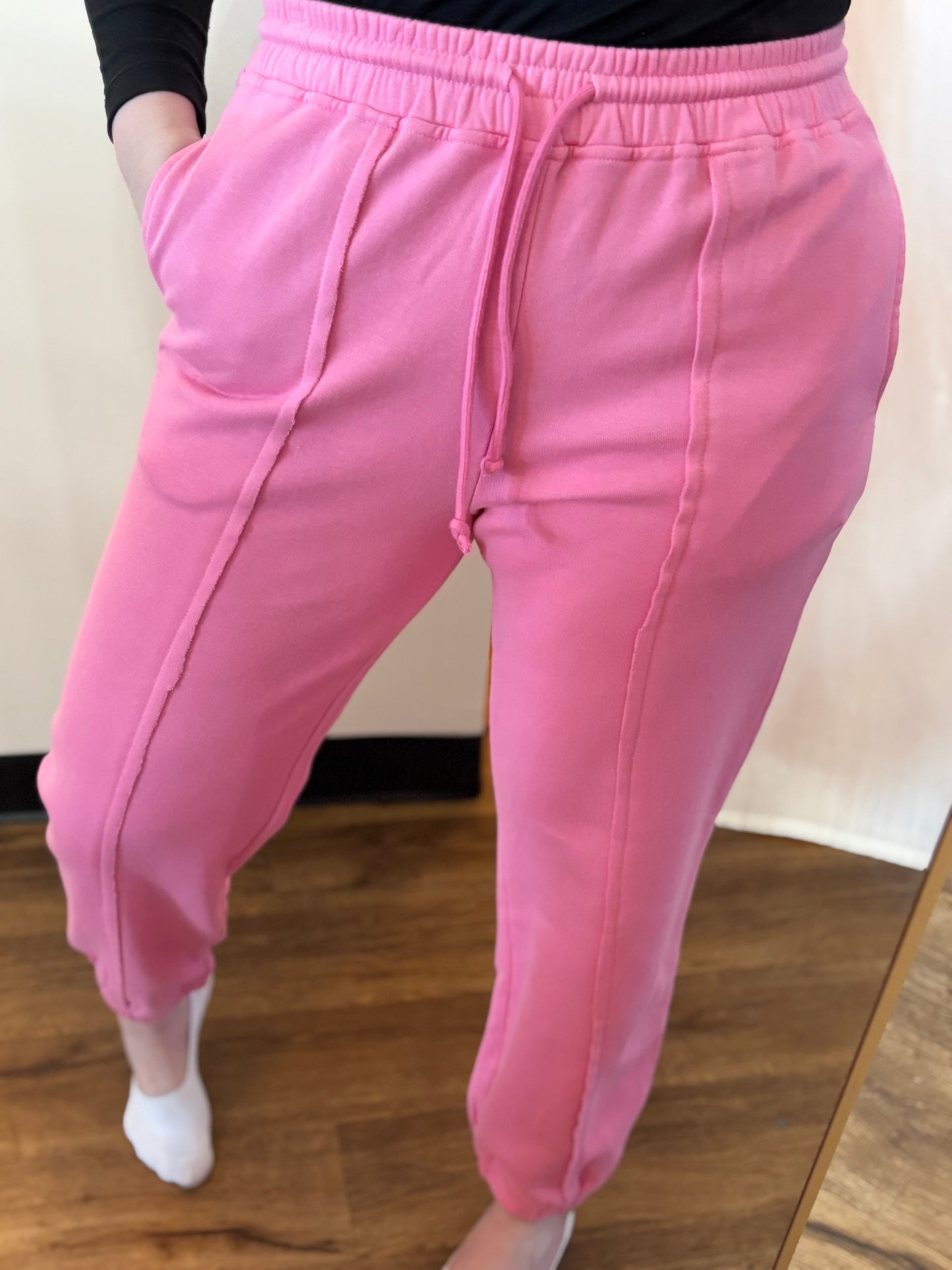 Bubble Gum Pink Joggers